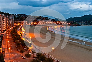 San Sebastian beach daybreak