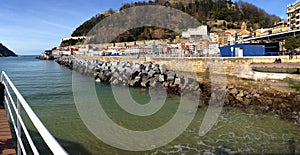 San Sebastian harbour, Basque country in Spain photo