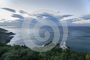 San Sebastian landscape with lighthouse