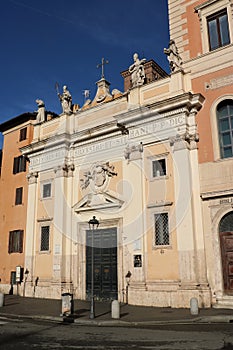 San Silvestro in Capite church. Rome, Italy