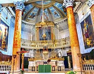 San Silvestro Church Altar Basilica Venice Italy