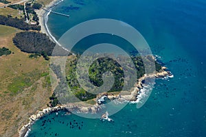 San Simeon aerial photo