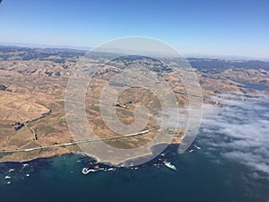 San Simeon aerial photo