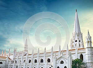 San Thome Basilica is a Roman Catholic minor basilica in Chennai, India. It was built by Portuguese explorers in 16th century, ove