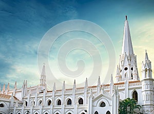San Thome Basilica is a Roman Catholic minor basilica in Chennai, India. It was built by Portuguese explorers in 16th century, ove photo