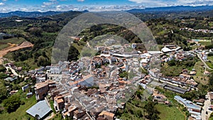 San Vicente Ferrer, Antioquia - Colombia. April 24, 2024. Drone photography. Municipality located in the eastern region of the