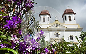 San Vicente Ferrer, Antioquia - Colombia. July 25, 2021. Religious temple of Catholic worship located in the urban area of the