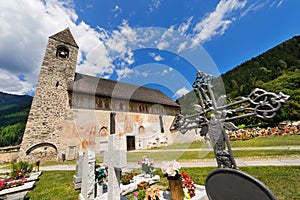 San Vigilio Church with Macabre Dance - Pinzolo