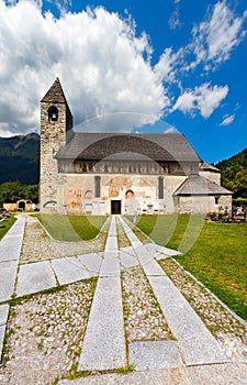 San Vigilio Church with Macabre Dance - Pinzolo photo