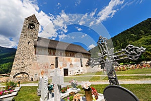 San Vigilio Church with Macabre Dance - Pinzolo photo