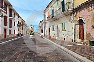 San Vito Chietino, Chieti, Abruzzo, Italy: street in the old tow photo