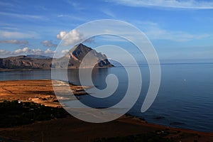 San vito lo capo, a view of the promontory