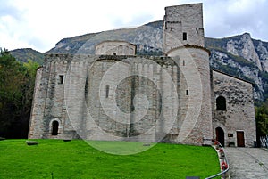San Vittore abbey, Marche, Genga, Italy photo