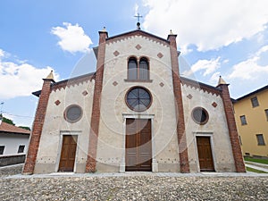 San Vittore church at Agrate Conturbia, Italy photo