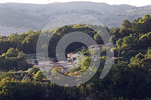 San Vittore del Lazio, 19 August 2020 - The houses in the Radicosa hamlet