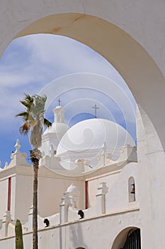 San Xavier Del Bac Mission Gateway Arch photo