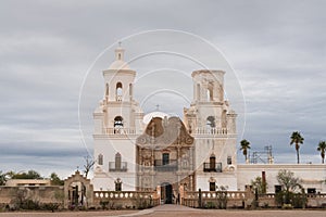 San Xavier Del Bac Mission, Tucson Arizona USA.