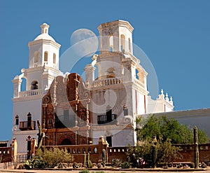 San Xavier Mission Moon