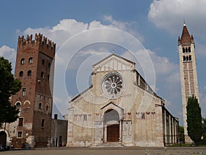 The San Zeno basilica in Verona in Italy photo