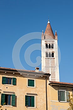 San Zeno bell tower, Verona photo