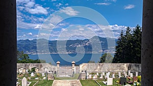 San Zeno di Montagna cemetery, italy