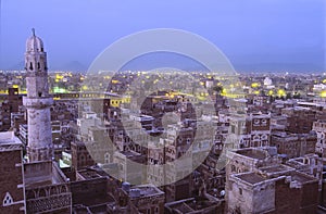 Sana, capital city of Yemen photo