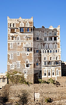 Sanaa, yemen - traditional yemeni architecture