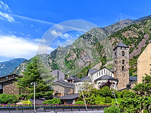 Sanat Esteve church in Andorra la Vella, Andorra.