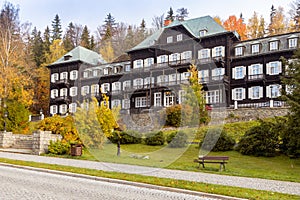 Sanatorium, spa town Karlova Studanka, Jeseniky mountains, Czech republic