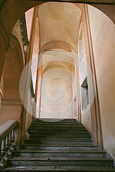 Sanatorium stairway in Sicily photo
