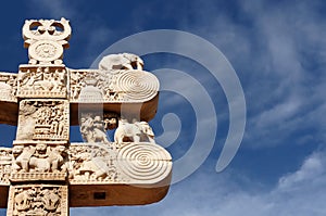 Sanchi stupa in India