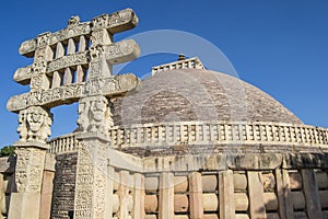 Sanchi Stupa India and Gateway World Heritage