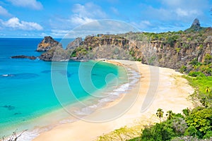 Sancho Beach in Fernando de Noronha Island Brazil, elected 4 times the most beautiful beach in the world