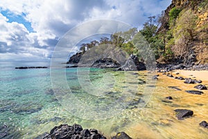 Sancho Beach in Fernando de Noronha Island Brazil, elected 4 times the most beautiful beach in the world