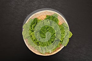 Sanchu is a leafy vegetable, a type of lettuce.