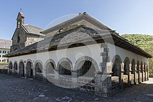 Sancti Spiritus Chapel in Roncesvalles. Spain. photo