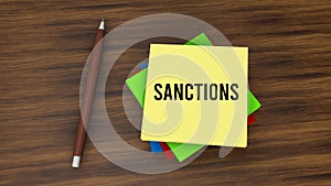 sanctions and key takeaways concept