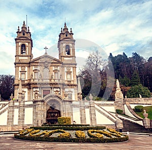 Sanctuary of Bom Jesus do Monte. Popular landmark and pilgrimage