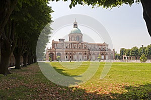 Sanctuary of Caravaggio, church and park photo