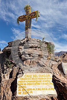 Sanctuary of condor, in Colca Canyon, Peru