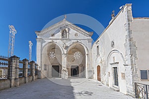 The Sanctuary of Monte Sant`Angelo, catholic sanctuary on Mount Gargano in the province of Foggia, northern Apulia, Italy photo