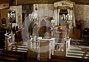 The sanctuary of the Moscow good synagogue, the sanctuary Aron