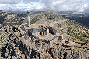 Sanctuary of Our Lady of Pena de Francia, dedicated to Maria, in the municipality of El Cabaco, Salamanca. Governed by the photo