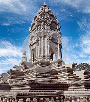 Sanctuary of Princess Norodom Kantha Bopha near Silver Pagoda in Phnom Penh, Cambodia