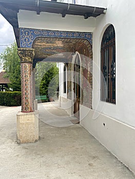 Sanctums at Tiganesti Monastery, Romania