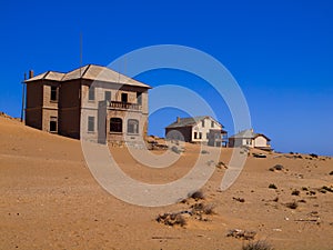 Sand in abandoned house in Kolmanskop ghost town