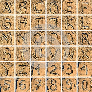 Sand alphabet
