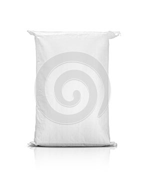 Sand bag or white plastic canvas sack for rice or agriculture product