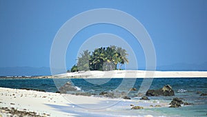 Sand Bar at the Britania Islands, a popular destination in Surigao del Sur, Philippines photo