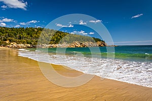 The Sand Beach, at Acadia National Park, Maine.